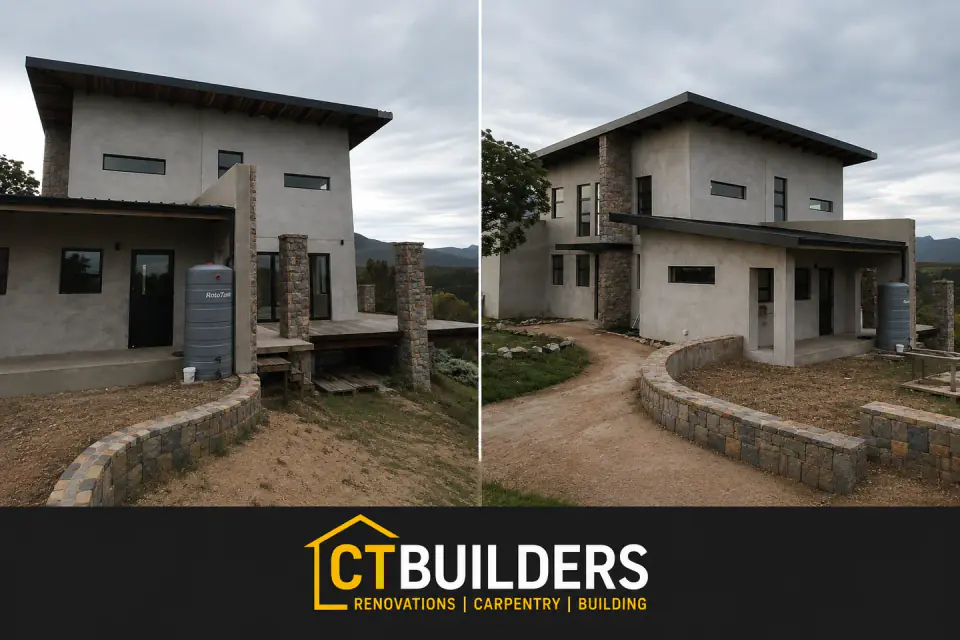 CT Builders contemporary mountain home exterior build